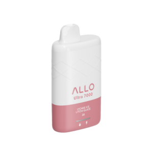Allo Ultra - 7000 Puffs - Rechargeable Disposable Vape - Lychee Ice