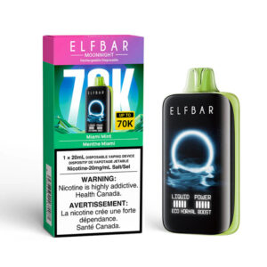 Elf Bar MoonNight Disposable Vape - 70K Puffs - Miami Mint