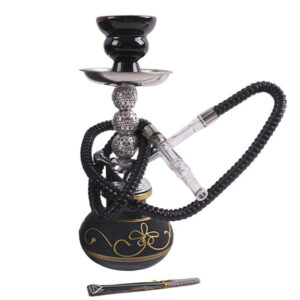 11" Hookah Single Hose - Maverick Shape - Black