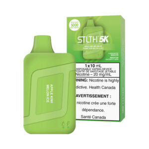 STLTH 5K Disposable Vape - Rechargeable - Apple Kiwi Melon Ice - 5000 Puffs - Apple Kiwi Melon Ice