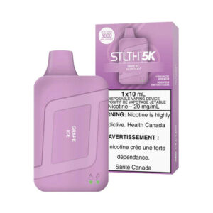 STLTH 5K Disposable Vape - Rechargeable - Grape Ice - 5000 Puffs - Grape Ice