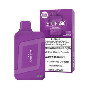 STLTH 5K Disposable Vape - Rechargeable - Quad Berry Ice - 5000 Puffs - Quad Berry Ice