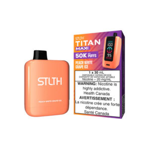 STLTH Titan Max Disposable Vape - 50k Puffs - Peach White Grape Ice