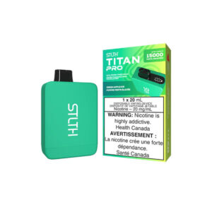 Stlth Titan Pro Disposable Vape - 15K Puffs - Green Apple Ice