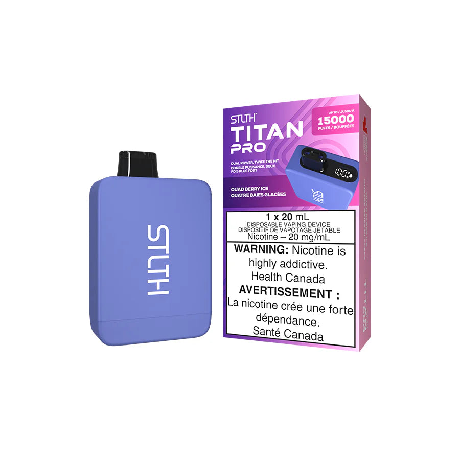 Stlth Titan Pro Disposable Vape - 15K Puffs - Quad Berry Ice