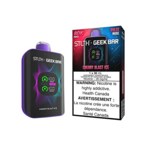STLTH X GEEK BAR DISPOSABLE - 80k PUFFS - Cherry Blast Ice