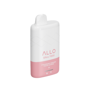 Allo Ultra - 7000 Puffs - Rechargeable Disposable Vape - Strawberry Banana