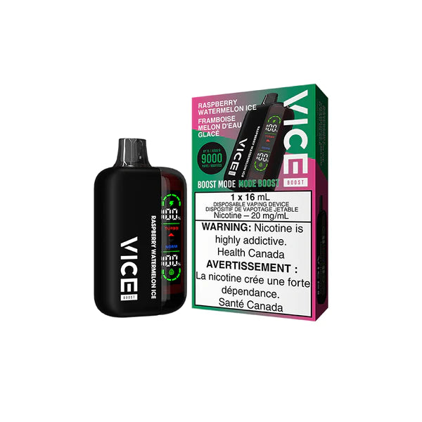 Vice Boost Disposable Vape - 9000 Puffs -Straw Kiwi Melon Ice