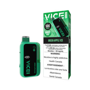 Vice Click Disposable Vape - 50,000 Puffs - Green Apple Ice