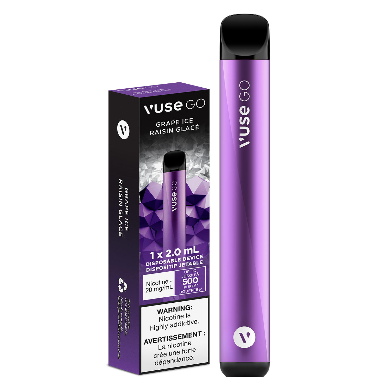 VUSE Disposable Vape - VUSE GO Disposable - Grape Ice