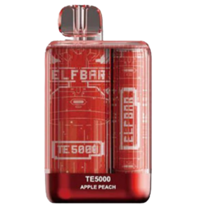 ELF Bar TE5000 Disposable Vape - Elfbar Rechargeable - Apple Peach - Apple Peach