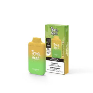 King Disposable Vape - Nicotine Free - 10 ML - 5000 Puffs - Banana Ice