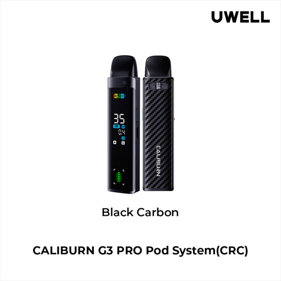 Uwell Caliburn G3 Pro Open Pod Kit - Black Carbon