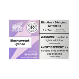 Boosted pods STLTH Compatible - Blackcurrant Lychee  Groove - 50MG HIT - Synthetic Nicotine