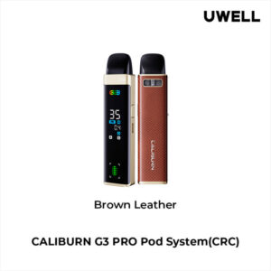 Uwell Caliburn G3 Pro Open Pod Kit - Brown Leather