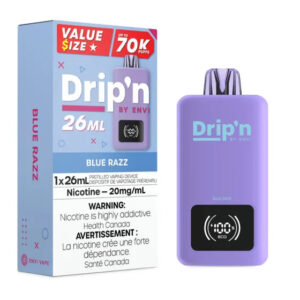 Drip'n by Envi 26ML Disposable Vape - 70K Puffs - Blue Razz