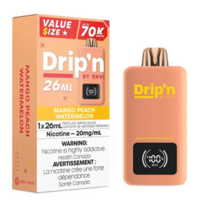 Drip'n by Envi 26ML Disposable Vape - 70K Puffs - Mango Peach Watermelon