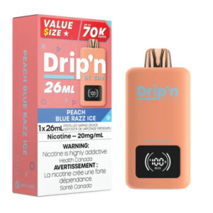 Drip'n by Envi 26ML Disposable Vape - 70K Puffs - Peach Blue Razz Ice