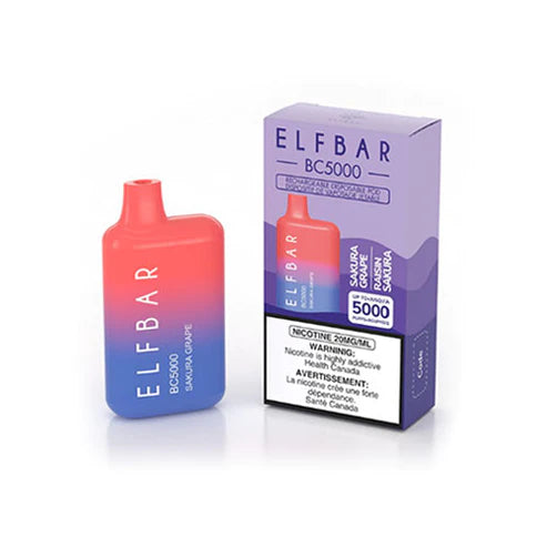 ELF BAR BC5000 Disposable Vape - Sakura Grape - Sakura Grape