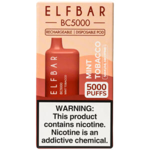 ELF BAR BC5000 Disposable Vape - Mint Tobacco - Mint Tobacco