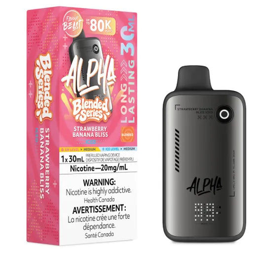 Flavour Beast Alpha 80K Disposable Vape - Strawberry Banana Bliss Iced