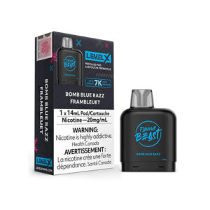 Level X Bomb Blue Razz Flavour Beast Pods