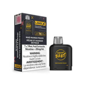 Level X Mad Mango Peach Flavour Beast Pods