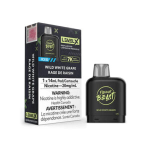 Level X Wild White Grape Iced-  Flavour Beast Pods