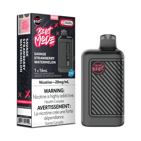Flavour Beast BEAST MODE 8K - Savage Strawberry Watermelon Iced