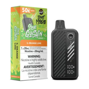 Flavour Beast Mode Max 2  – Sour Gushin S. Orange  Lime -  50,000 Puffs