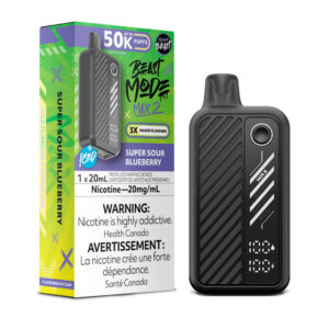 Flavour Beast Mode Max 2  – Super Sour Blueberry  -  50,000 Puffs