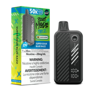 Flavour Beast Mode Max 2  – Super Sour Blue Razz-  50,000 Puffs