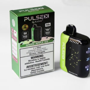 Pulse X Disposable Vape - Krave - 60K Puffs - Green Apple Ice