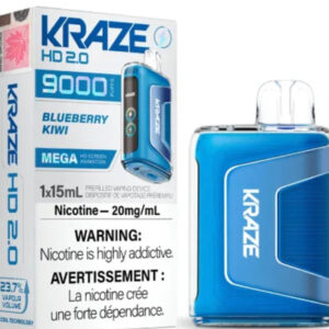 Kraze HD 2.0 Disposable Vape - 9000 Puffs - Blueberry Kiwi
