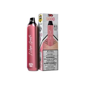 IVG 5000 PUFFS DISPOSABLE VAPE - Icy Smooth Strawberry White