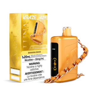 Kraze Luna Disposable Vape - 42K Puffs - Banana Bake