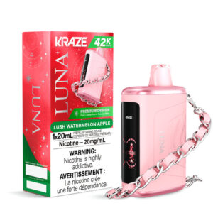 Kraze Luna Disposable Vape - 42K Puffs - Lush Watermelon Apple