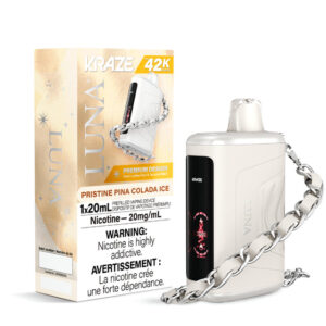 Kraze Luna Disposable Vape - 42K Puffs - Pristine Pina Colada Ice