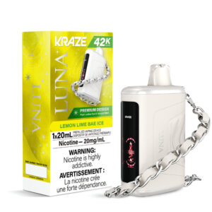 Kraze Luna Disposable Vape - 42K Puffs - Lemon Lime Bae Ice