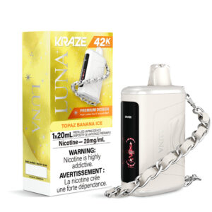 Kraze Luna Disposable Vape - 42K Puffs - Topaz Banana Ice