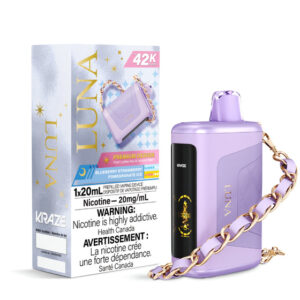 Kraze Luna Disposable Vape - 42K Puffs - Blueberry Strawberry Pomegranate Ice