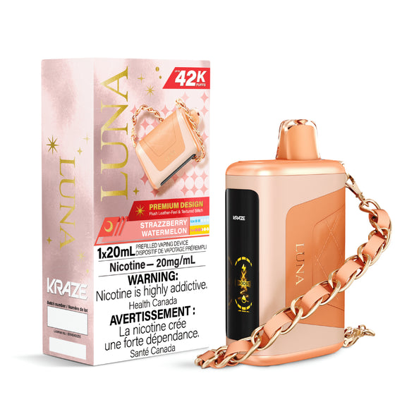 Kraze Luna Disposable Vape - 42K Puffs - Strazzberry Watermelon