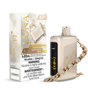 Kraze Luna Disposable Vape - 42K Puffs - White Cocoa Swirl