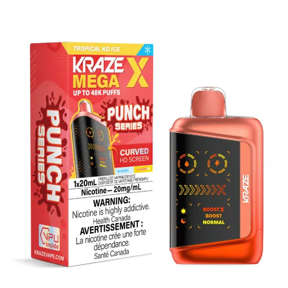 Kraze Mega X - 48K Puffs - Tropical KO Ice