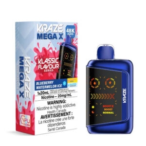 Kraze Mega X - 48K Puffs - Klassic - Blueberry Watermelon Ice
