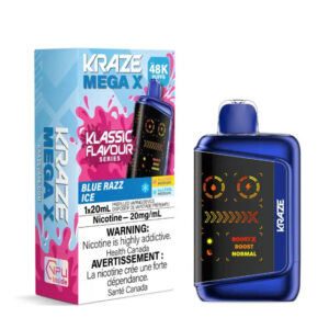Kraze Mega X - 48K Puffs - Klassic - Blue Razz Ice