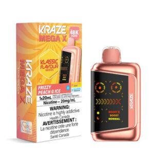 Kraze Mega X - 48K Puffs - Klassic - Frizzy Peach G Ice