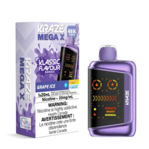 Kraze Mega X - 48K Puffs - Klassic - Grape Ice