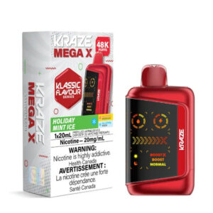 Kraze Mega X - 48K Puffs - Klassic - Holiday Mint Ice