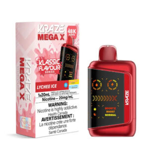 Kraze Mega X - 48K Puffs - Klassic - Lychee Ice